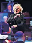 ??  ?? Joyous: Simon Rattle and the LSO came up with a rewarding programme