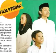  ?? ACHMAD RIZKY FOR JAWA POS ?? DURASI 12 MENIT: Poster film pendek Reksa yang berkisah tentang keluarga tanpa ayah.