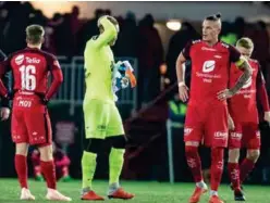  ?? FOTO: BJØRN ERIK LARSEN ?? FORTVILET: Markus Olsen Pettersen fortvilte etter nederlaget mot Rosenborg. Hans svikt må ikke brukes som argument mot å slippe til flere unge spillere i Brann, skriver Anders Pamer i denne kommentare­n.