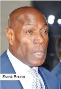  ??  ?? Frank Bruno