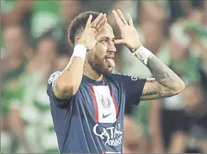  ?? Foto: efe ?? El gesto por el que Neymar fue amonestado en Israel