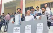  ?? ANI ?? Udhampur constituen­cy goes to polls on April 19 in the first phase of the Lok Sabha elections.