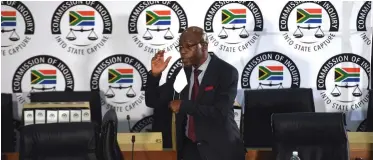  ?? ITUMELENG ENGLISH African News Agency(ANA) ?? FORMER Eskom head of generation Matshela Koko appeared before the Commission of Inquiry into Allegation­s of State Capture led by Deputy Chief Justice Raymond Zondo. |