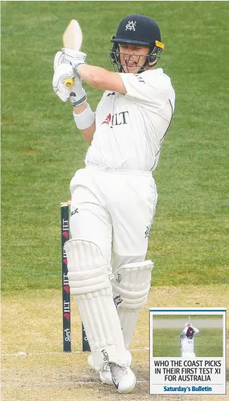 ?? Picture: AAP IMAGE ?? Victoria’s Marcus Harris has emerged as a Test contender against India.
