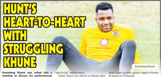  ??  ?? Itumeleng Khune