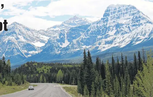  ?? PHOTO: TNS ?? Spectacula­r . . . The Icefields Parkway, 230km of magnificen­ce that connects Jasper with Lake Louise, has been called one of the world’s great drives.