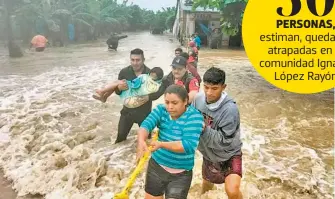  ?? CORTESÍA ALCALDESA DE TEAPA ?? Los pobladores
del municipio de Teapa se organizaro­n para ponerse a salvo