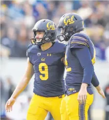  ?? Ezra Shaw / Getty Images ?? Kicker Matt Anderson became Cal’s all-time leading scorer with three field goals and 13 points against Oregon State.