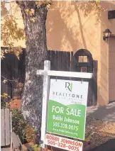  ?? STEVE SINOVIC/JOURNAL ?? This sign is offering a townhome for sale in Bear Canyon.