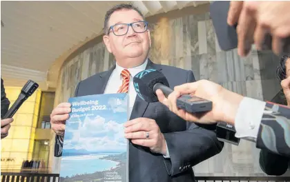  ?? Photo / Mark Mitchell ?? Finance Minister Grant Robertson will be revealing his Wellbeing Budget this afternoon.