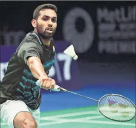  ?? AP ?? H S Prannoy has now lost three of the four matches he has played against Huang Yuxiang.