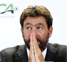  ?? EFE ?? Andrea Agnelli, en la imagen en una Asamblea General de la ECA, celebrada en Ginebra.