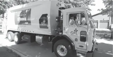  ?? RENÉ JOHNSTON/TORONTO STAR ?? GFL workers head out to collect garbage in 2012. The first few months of collection proved difficult for the firm as drivers got to know new routes.