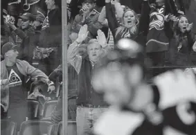  ?? Hyoung Chang, The Denver Post ?? Avalanche fans have plenty to cheer about at the Pepsi Center this season, but they have to share their rooting interest with opposing fans.