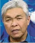  ??  ?? AHMAD Zahid