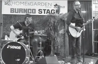  ??  ?? Medicine Hta-based 'Mahoney' plays on the Burnco Stage at the 2019 Lethbridge Home and Garden Show.