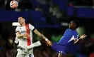  ?? Tony Obrien/Reuters ?? Chelsea’s Nicolas Jackson (right) has been booked seven times this season. Photograph: