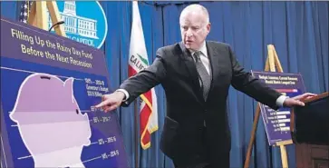  ?? Rich Pedroncell­i Associated Press ?? GOV. JERRY BROWN has boasted, with some justificat­ion, about inheriting a $27-billion budget deficit and turning it into a $9-billion surplus. Meanwhile, state spending in eight years under Brown has risen by 53%.