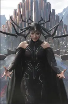  ??  ?? Cate Blanchett as Hela in Thor: Ragnarok.