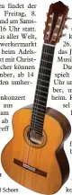  ?? Symbolfoto: Bärbel Schoen ?? Im Jugendtref­f in Welden gibt das Duo Lakatos ein Gitarrenko­nzert.