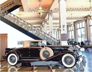  ?? ?? Visitors to the Auburn museum will have to decide for themselves which is more beautiful – the building or the cars.