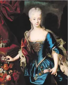  ??  ?? Tři sta let Arcivévodk­yně rakouská, královna uherská a česká a markraběnk­a moravská Marie Terezie, celým jménem Marie Terezie Valpurga Amálie Kristýna, se narodila 13. května 1717. Repro: archiv MAFRA
