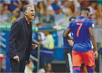  ??  ?? Queiroz levou a Colômbia à primeira vitória sobre a Argentina desde 2007