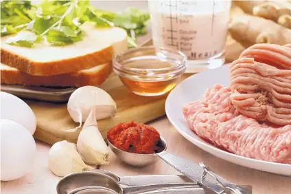  ?? MICHAEL TERCHA/CHICAGO TRIBUNE ?? A meatloaf is one of the most freestyle recipes you can put together. You’ll need meat and a starch, but the choices for those are yours. And the options for flavoring, from sauces to herbs to cheese and more, are endless.