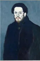  ?? — AFP ?? Pablo Picasso’s ‘Self-Portrait’ (1901), a part of the Picasso: Blue And Rose exhibition in Paris.