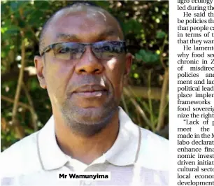  ?? ?? NATION
Mr Wamunyima