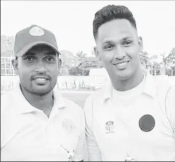  ?? ?? Richie Looknauth (left) and Akshaya Persaud