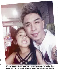  ??  ?? Kris and Katrence Lawrence (Katie for short), his five-year-old daughter with ex-girlfriend Katrina Halili
— from Kris Instagram