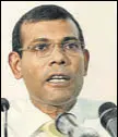  ?? AFP FILE ?? Former Maldivian president Mohamed Nasheed