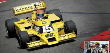  ?? (Photo Dominique Leriche) ?? Ci-dessus : En démonstrat­ion au volant de la Renault RS01 de 1977 sur la piste du Grand Prix de Monaco Historique. (Photo Jean-françois Ottonello) Ci-contre : Dans le paddock du Grand Prix de France 2019, au circuit Paul-ricard.