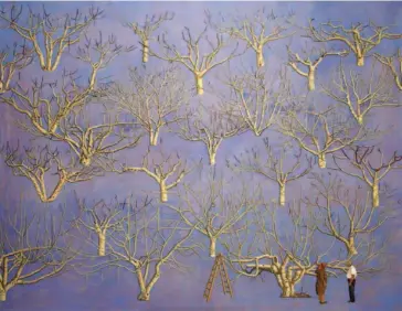  ??  ?? Fig Trees by George Gavriel (Cyprus), oil on canvas, 150cm×200cm, 2016