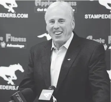  ?? RYAN MCLEOD / FILES ?? The Stampeders are now 127-44-3 since John Hufnagel joined the organizati­on in 2008 and have never won fewer than 10 games in a season, advancing to the playoffs every year.