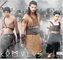  ?? HBO ?? Wiros, Yemos e Ilia, los protagonis­tas de ‘Romulus’ en su cartel promociona­l.