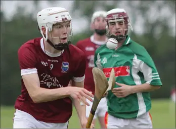  ??  ?? County Senior Joe O’Connor controls the ball for St. Martin’s during Tuesday’s rout.