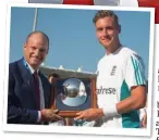  ??  ?? MEMENTO: Broad celebrates with Ben Stokes after taking a wicket on Friday, having received an engraved silver cap from Andrew Strauss to mark his 100th England Test