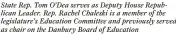  ?? State Rep. Tom O’Dea serves as Deputy House Republican Leader. Rep. Rachel Chaleski is a member of the legislatur­e’s Education Committee and previously served as chair on the Danbury Board of Education ??