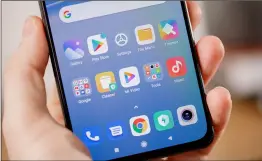  ??  ?? The Poco F3 runs Xiaomi’s MIUI 12 skin over Android 11.