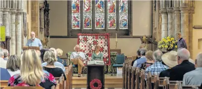  ??  ?? An extremely moving event to mark the final part of the three-year-long Charnwood Great War Centenary Project, was held at Loughborou­gh’s All Saints Parish Church. Photo courtesy of Charnwood Arts.