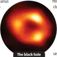  ?? ?? The black hole and its gas ring.