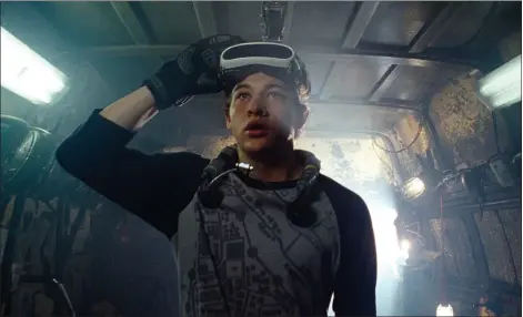  ??  ?? Tye Sheridan appears in a scene from “Ready Player One.” WARNER BROS. PICTURES