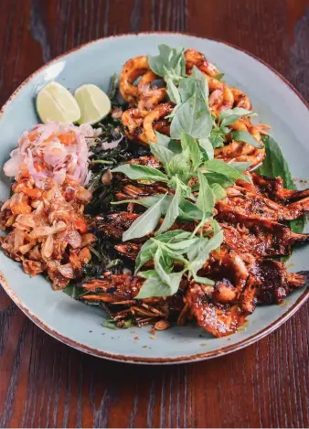  ?? JIMBARAN BAY GRILLED PRAWN & SQUID ??