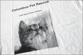  ??  ?? A T-shirt for Columbus Pet Rescue