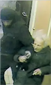  ??  ?? CCTV shows thug lashing out at Stanley