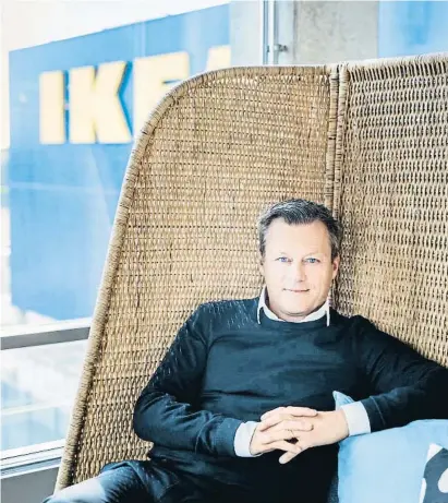  ?? Christian Andersson / L! ?? Jesper Brodin, conseller delegat d’Ingka, la matriu d’Ikea