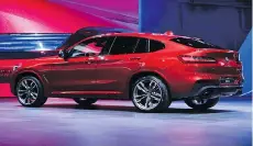  ??  ?? The new BMW X4 makes its North American debut at the Vancouver show.