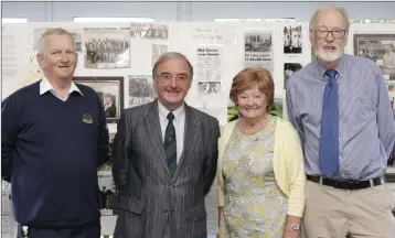  ??  ?? Michael Neary, Brendan Connolly, Mary Watts and John Fagan from the History and Archive Committee which compiled a history of the club.